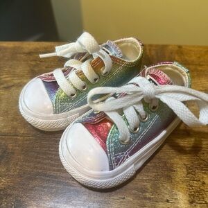 Converse Rainbow Baby Sneakers Size 2- Like New